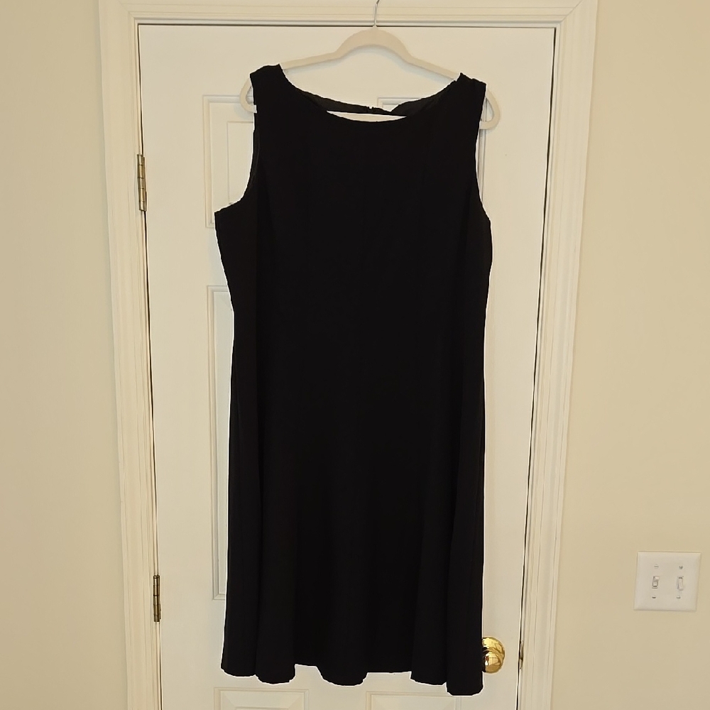 Black Sleeveless Black Label Evan Picone Dress